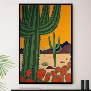 Imagem de Genérico, Quadro Nordeste Cacto Sertão Decorativo A3 35x45cm