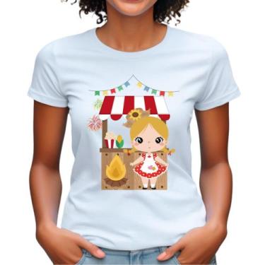 Imagem de Blusa Feminina Para Festa Junina Camiseta Desenho Junino ideal para qu
