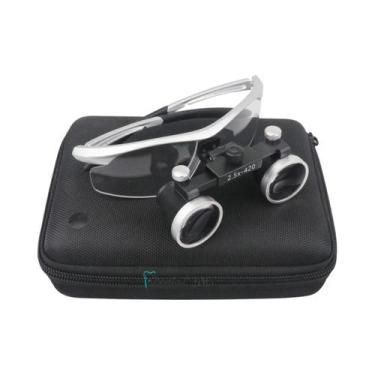 Imagem de Lupas Cirúrgicas Dentárias Ultraleves 2.5x 3.5x Lupa Binocular Com Far