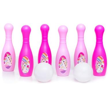 Imagem de Jogo de Boliche Infantil Unicórnio, 8 Peças, Brinquedo para Crianças