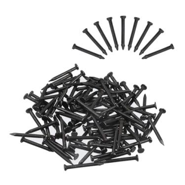 Imagem de Oedema 100 peças de pregos de cimento de parede, pregos de aço de 2 cm, pregos de madeira, pregos longos para pendurar imagens