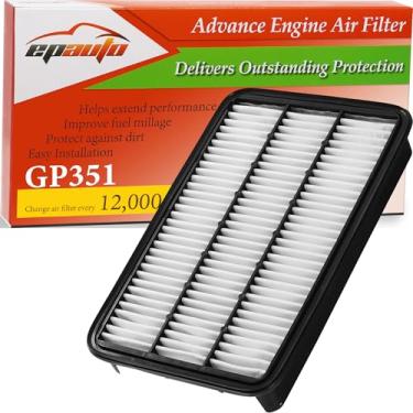 Imagem de EPAuto GP351 (CA7351) Substituição para Toyota/Lexus filtro de ar painel para Avalon (1995-2004), Camry (1992-2001), Celica (1994-1999), Sienna (1998-2003), Solara (1999-2003), ES300 0 (1999) 2-2001),