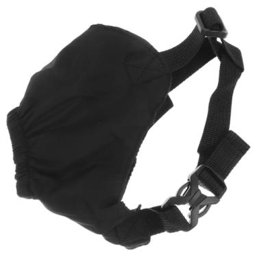 Imagem de Máscara para olhos de animais de estimação de estabilidade para sombreamento de nylon calmante para cães, liberação de pressão, redução de doenças, cuidados e auxílio ao banho (preto 19 x 16 x 16 cm)