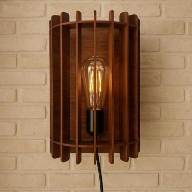 Imagem de Luminária De Parede Arandelas Rustica Meia Lua Grande - Zonaro Store