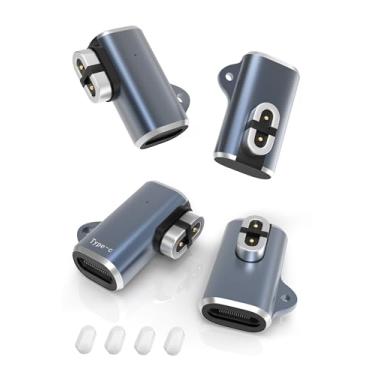 Imagem de Yaekea Pacote com 4 adaptadores de carregador USB C para fones de ouvido AfterShokz, carregador USB C Shokz para AfterShokz Aeropex AS800, Shokz OpenRun, OpenRun Pro, OpenRun Mini, OpenComm