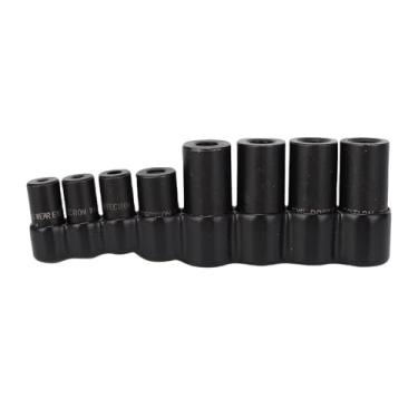 Imagem de Cryfokt 8pcs Tap Socket Trench Conjunto, Adaptador de Soquete Externo Com Rack de Armazenamento 1/4 de 3/8 de Polegada Adaptador de Soquete Torx Socket Set Fits McTi Standard