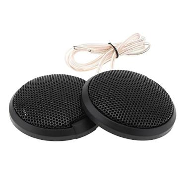 Imagem de DriSentri Tweeters de carro, 2 peças de alto-falante universal para carro, domo, tweeter, som veicular, auto-música, estéreo, alto-falantes modificados