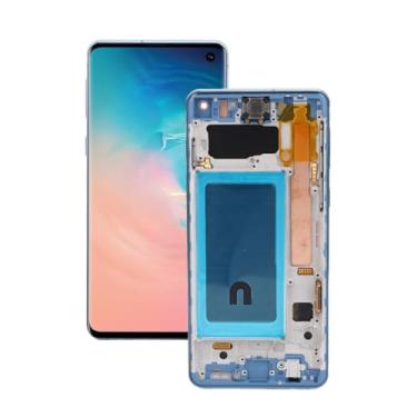 Imagem de Para substituição da tela do telefone Galaxy S10, tela de LED orgânica de 6,1 polegadas, digitalizador, tela sensível ao toque, montagem com impressão digital, moldura e ferramenta de reparo para