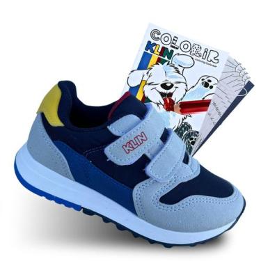 Imagem de Tênis Infantil Masculino Klin Walk 216133 Sem Cadarço Para Menino, 216