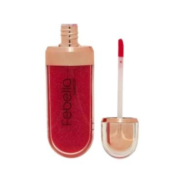 Imagem de Lip Gloss Labial 3D Brilho e Hidratação Febella Make Up, Cor 06