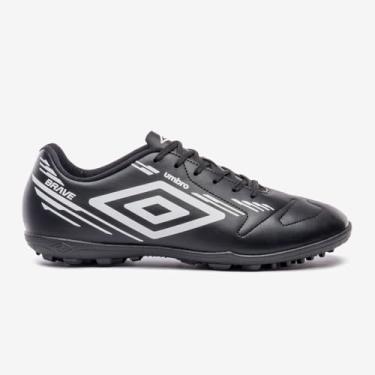 Imagem de Chuteira Society Umbro Brave, Preto/Branco, 40