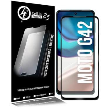 Imagem de Película De Vidro 3d P/ Moto G42 XT2233 6.4 Cobre 100 Toda Tela - Cell
