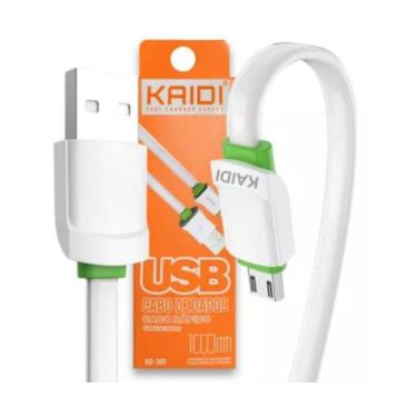 Imagem de Cabo Kaidi Dados Micro Usb Reforçado V8 Carga Rapida Fast Charge