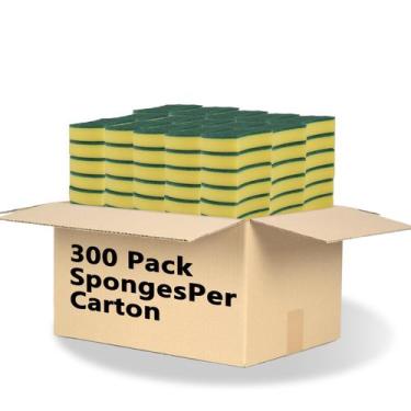 Imagem de Esponjas de limpeza WUHUIXOZ Eco Non-Scratch para pratos, pacote com 3