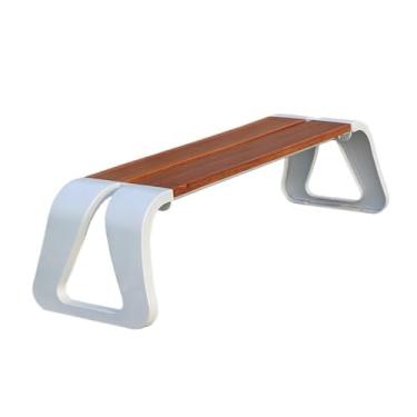 Imagem de ZzleoyuUUs-12 Banco de jardim ao ar livre, cadeira de parque, marrom escuro, banco externo, encosto duplo, banco de lazer e pátio (grande)