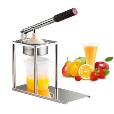 Imagem de HENGJINGTR Juicer de suco fresco portátil, Ferramenta de extrator cítricos manual Squeeze, Extração de suco rápido e menos retenção de resíduos adequados para limões, melancias, laranjas
