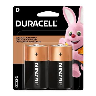 Imagem de Pilha alcalina grande D com 2 unidades Duracell