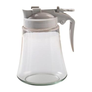 Imagem de KiBcsLic Garrafa dispensadora de azeite, garrafa de vinagre, recipiente de óleo multiuso para fritar, fritadeira de ar, grelha, salada, churrasco, Cinza