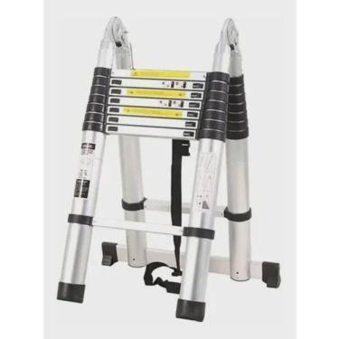 Imagem de Escada Alumínio 150kg - Encaixe para mãos - Segurança travas