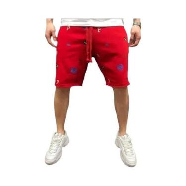 Imagem de Bermuda Cargo Masculina De Corte Relaxado Para Primavera E Verão - RUA