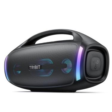 Imagem de Caixa de Som Bluetooth Tribit StormBox Blast 2, Caixa de Som Portátil Sem Fio de 200 W, XBass, Luz LED, Bluetooth 5.4, IP67 à prova d'água, 30 horas de reprodução, Emparelhamento TWS para Festa