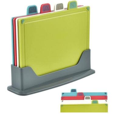 Imagem de Conjunto de mesas de corte com indicadores de cores básicas, 4 unidades