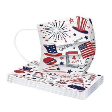 Imagem de Máscara descartável de camuflagem de moda adulta Máscara respirável de