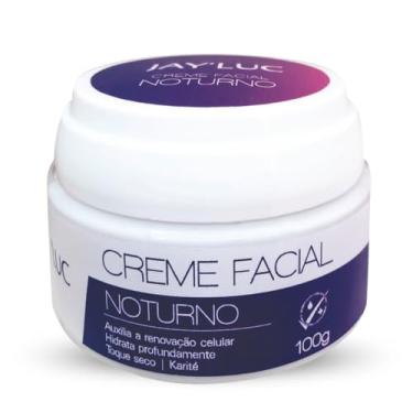 Imagem de Creme Facial Noturno Jay Luc 100G, Jay'Luc Cosméticos, Creme De Rosto Noturno, Azul, Todos Os Tipos De Pele, Renovação Celular