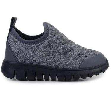 Imagem de Tênis Infantil Menino Novopé Calce Fácil Cinza Mescla Nero-Masculino