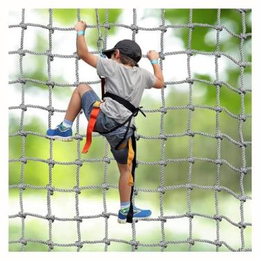 Imagem de Rede de escalada de carga Outdoor Treehouse Nylon Truck Trailer Nets Playground Heavy Duty Swings Rede de carga infantil de segurança (16 mm-16 cm, 1 x 10 m/3,3 x 32,9 m)