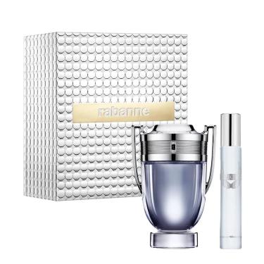 Imagem de Kit Rabanne Invictus Masculino Edt 50ml + 10ml