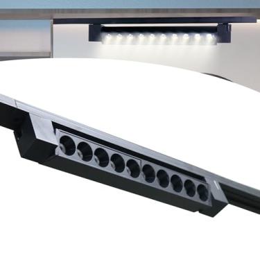 Imagem de Luminária Led Pontual Linear P/trilho 10led 20w Bivolt Preto (Branco Frio)