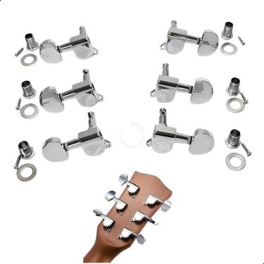 Imagem de Jogo De Tarraxas Tarrachas Bertô 3 + 3 De Aço Cromada Blinda