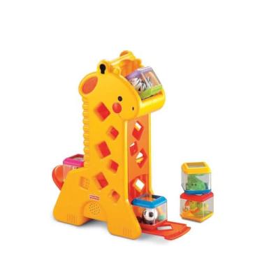 Imagem de Fisher-Price Brinquedo para Bebês Girafa com Blocos para crianças a partir de 6 meses