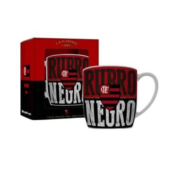 Imagem de Caneca Porcelana Urban 300ml Times - Flamengo - BRASFOOT, FLAMENGO 1