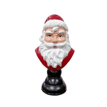 Imagem de Baoblaze Estatueta de Papai Noel de, Enfeite de Natal, Lembrancinha de Festa, Escultura em Resina, Artesanato para Decoração de Estante de Livros de, 15cm