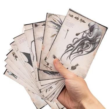 Imagem de 50 pçs Call of Cthulhu (COC) Monster Manual Adesivos (TRPT) - Material Vintage para Manuais, Decoração, Álbuns DIY Vestuário Pin Supplies
