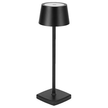 Imagem de Luocute Lâmpada de Mesa LED, Controle de Toque Com Dimerização, Design Moderno Com Bateria Recarregável de 5200mAh e Luz Branca Quente, para Leitura de Escritório, Sala de Estar, Quarto (BLACK)
