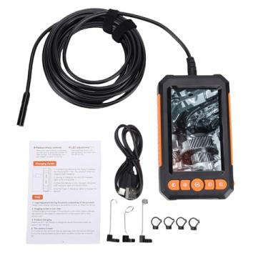 Imagem de Fafeicy Câmera Endoscópica Com Tela de 4,3 Polegadas, 1080p, Hd, Com 8 Luzes Led, Cabo de 10m, Ip67, à Prova D'água, Lente Dupla para Inspeção de Carro, Verificação de Pipeline