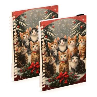 Imagem de Burbuja Cadernos de Natal, papel pautado universitário A5 com 60 folhas, fichário para diário, escritório, 2 unidades