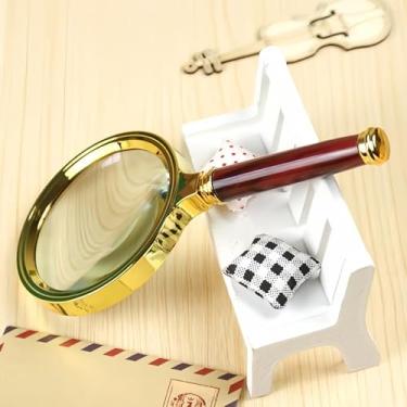 Imagem de Lupa de mão com ampliação de 10 x para ciência, leitura de livros, inspeção