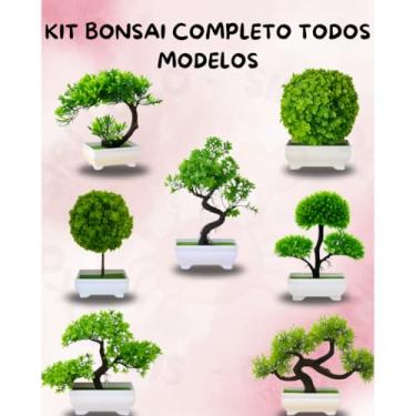 Imagem de Genérico, Kit 7 Plantas Bonsais Artificiais Realismo para seu Ambiente - Natureza Sem Cuidados Todos Modelos