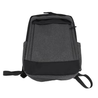 Imagem de Cryfokt Mochila de Tecido Oxford à Prova de Chuva de Grande Capacidade Com Porta de Carregamento USB para Viagens de Negócios, Mochila para Laptop de 20-35L para Homens, Cinza Escuro