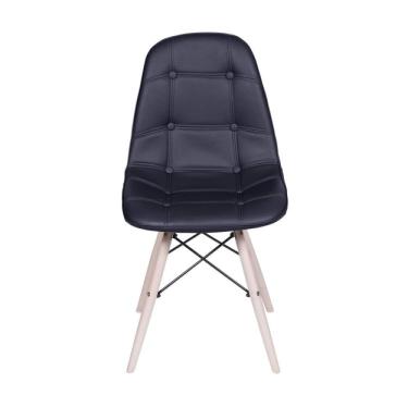 Imagem de Conjunto 2 Cadeiras Eames Eifeel Botone Or Design Preto