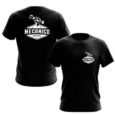 Imagem de Camiseta Mecânico - Estampa Norte, P, Cinza chumbo