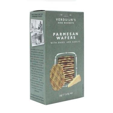 Imagem de Wafer de Queijo Parmesão, Manjericão e Alho Mel Verduijn's 75g - Verdu