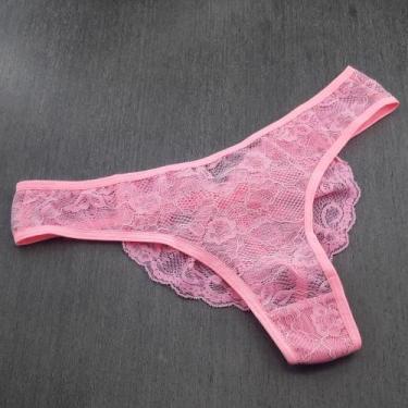 Imagem de Tanga Fio Dental Laço Renda Cor:PanteraTamanho:GG - Minha Calcinha, Pa