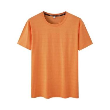 Imagem de Camiseta Masculina plus Size 5XL 6XL De Secagem Rápida Com Gola Redond