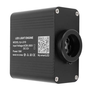 Imagem de aqxreight Luzes de Fibra óptica de 16W Kit de Luz de Teto Estrela Controle de APP Brilho e Som Ativar RGBW Starlight Headliner Kit para Decoração de Casa de Carro US Plug Permanece para Brilho