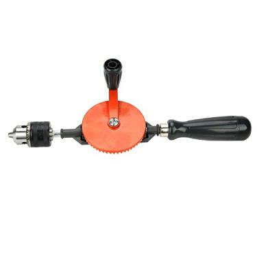 Imagem de Generic Broca de Manivela Manual Portátil Com Pinhões Duplos para Plástico de Madeira, Aço de, Mandril Ajustável para Marcenaria, Mini Furadeira Manual para Entusiastas de DIY (3/8 polegada)